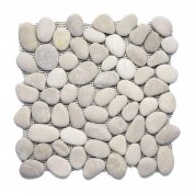 Beige pebble mosaic