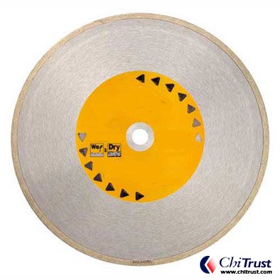 Continuous Rim Diamond Blades - Dry