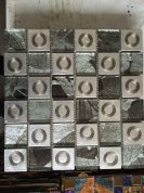 Glass mosaic silver