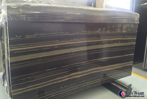 <b>Black and gold veins natural quartzite slabs</b>