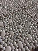 Pure white ceramic mosaic